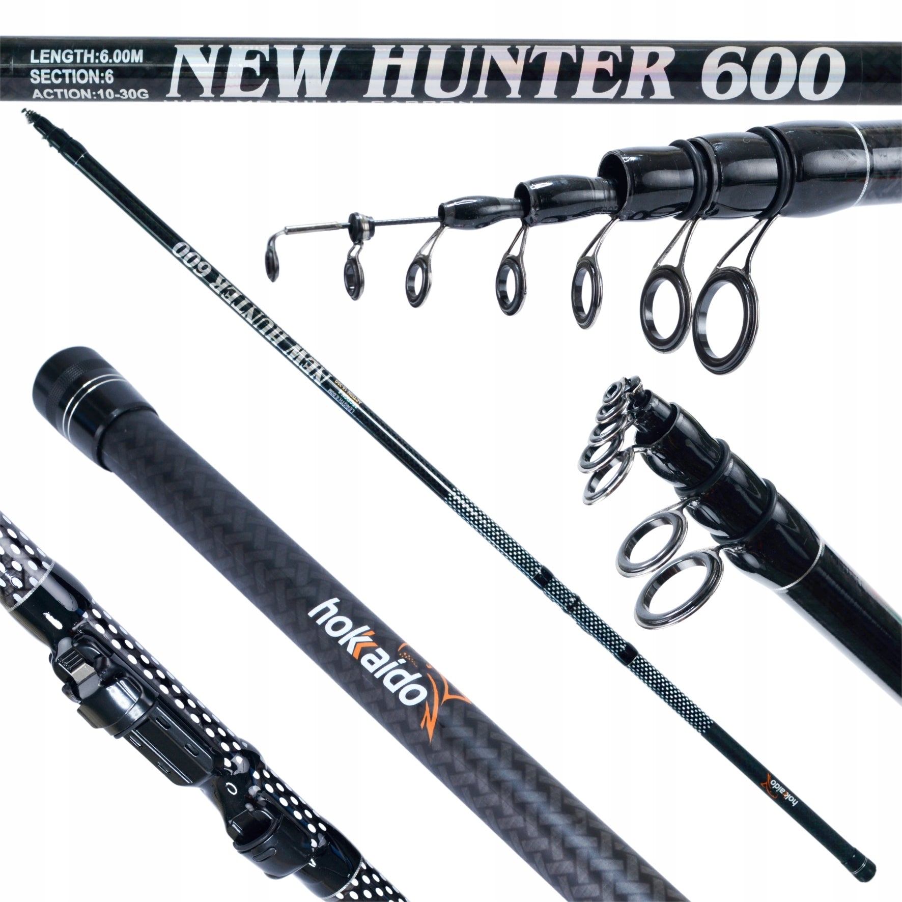 ROD HOKKAIDO NEW HUNTER 6M HIGH MODULUS CARBON BOLONKA HK.