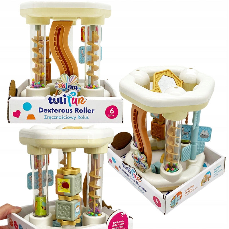 ROLER RATTLE CRAWLING TOY 6m+ Tuli Fun DUMEL Manufacturer code TF 30136 Tulifun dla raczkujących niemowląt