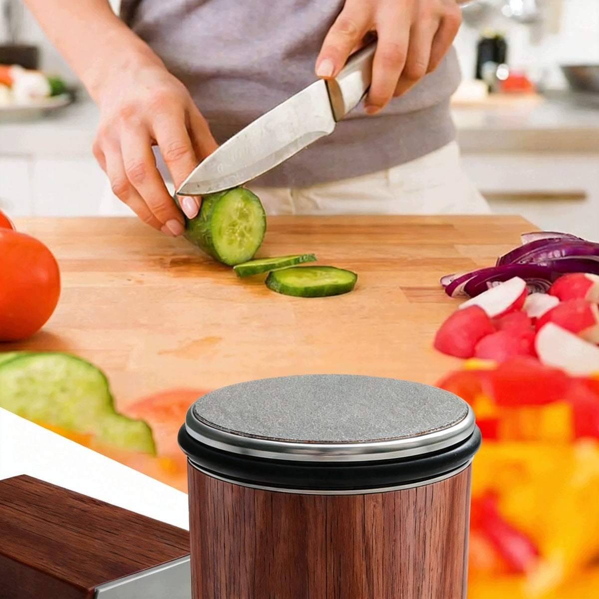ROLLED KNIFE SHARPENER WITH DIAMOND STONE Brand no brand