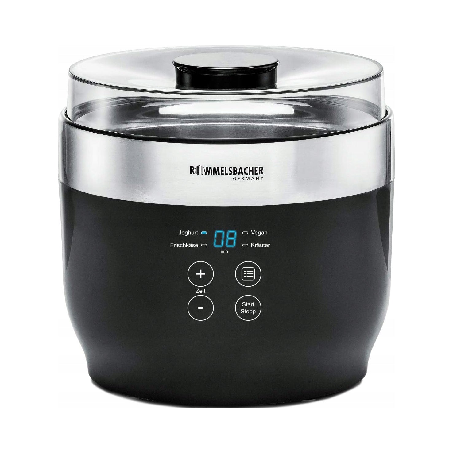 ROMMELSBACHER JG 80 YOGURT MAKER 20W 230V BLACK SILVER