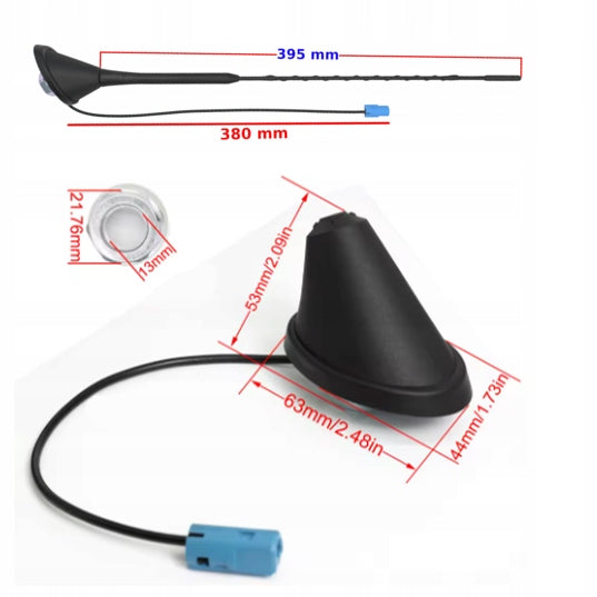 ROOF ANTENNA FOR Opel Astra H Corsa C D E Meriva A Zafira B mast bat 40 EAN (GTIN) 4894738459553