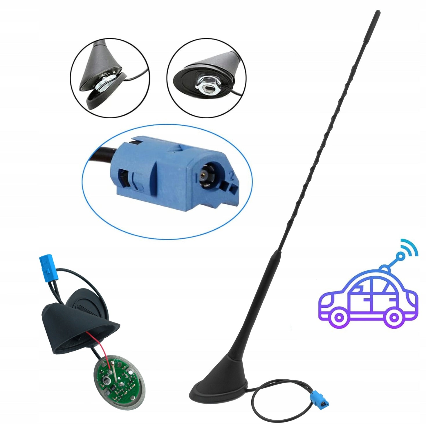 ROOF ANTENNA FOR Opel Astra H Corsa C D E Meriva A Zafira B mast bat 40