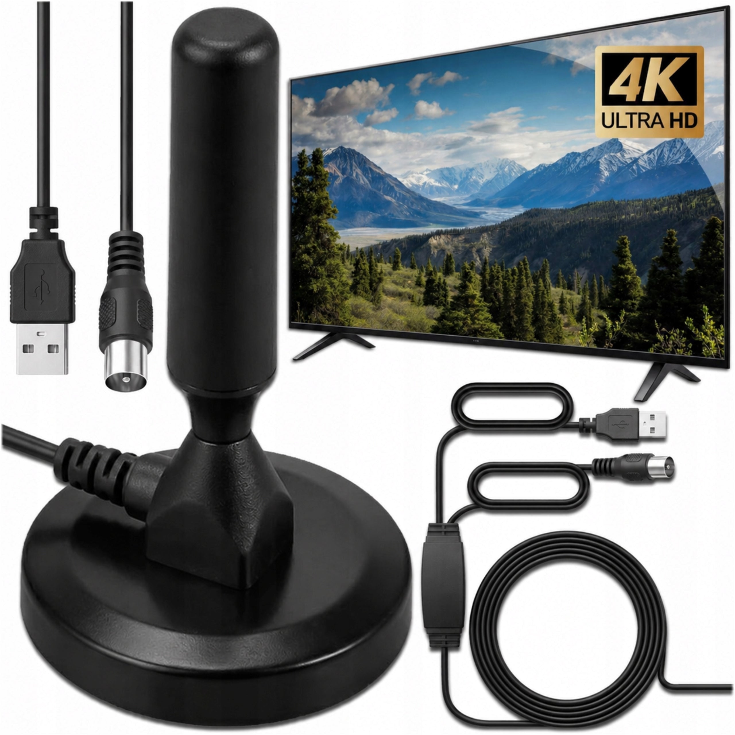 ROOM ANTENNA FOR TERRESTRIAL TV INTERNAL DVB-T2 USB TV STABLE