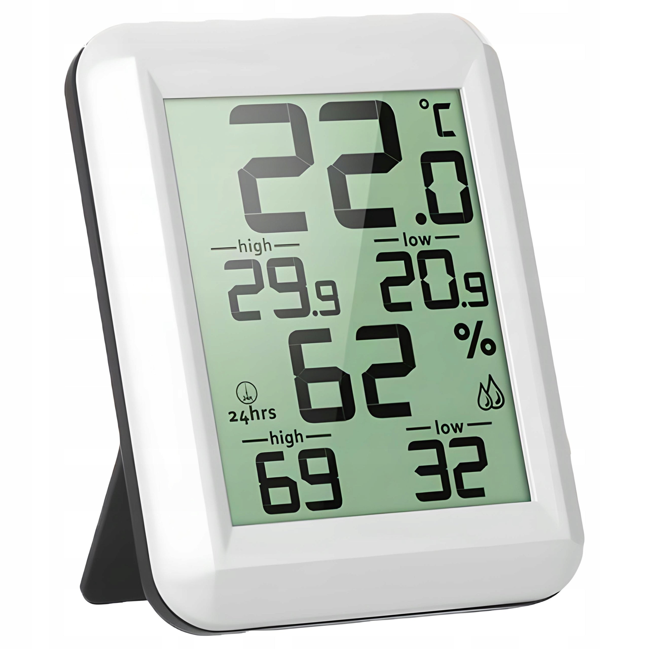 ROOM THERMOMETER WEATHER STATION DIGITAL HYGROMETER MOISTURE MEASUREMENT LCD Brand RETOO