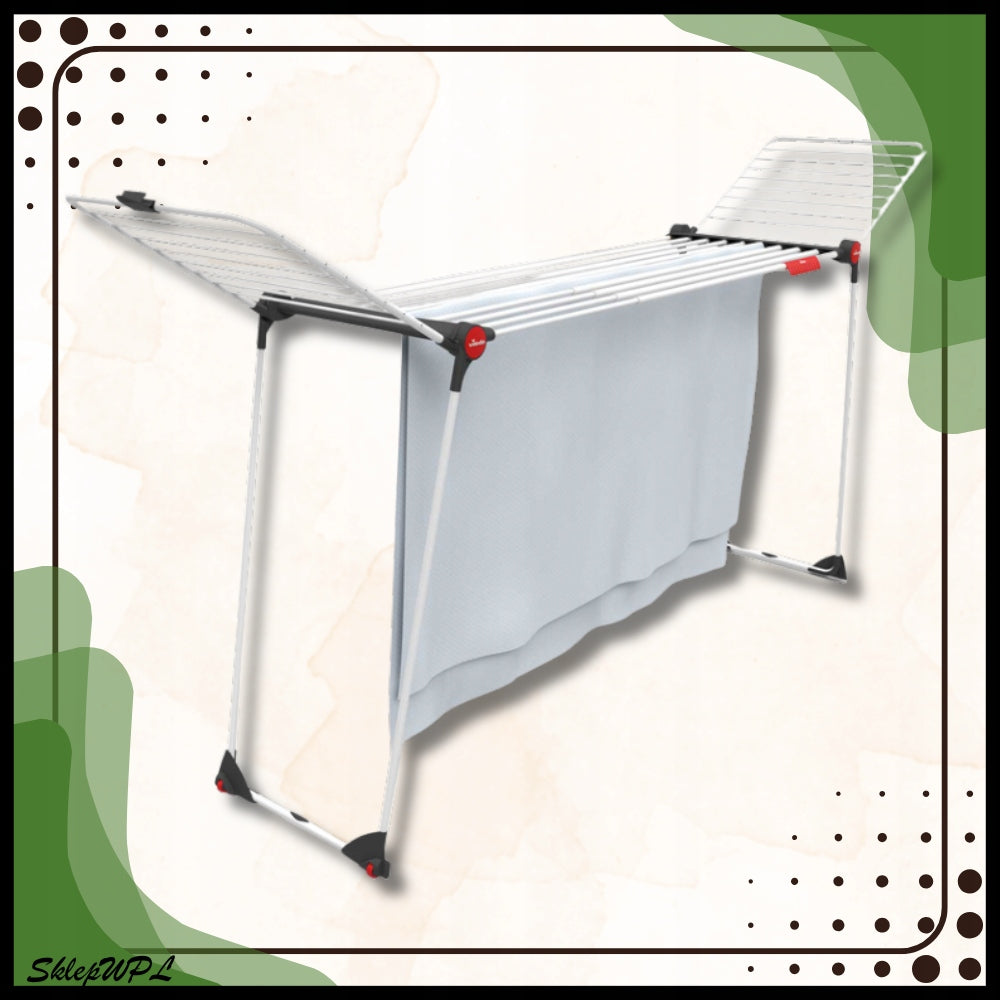 ROOMY CLOTHES DRYER LAUNDRY VILEDA INFINITY FLEX EXTENDABLE STABLE Total height 128 cm
