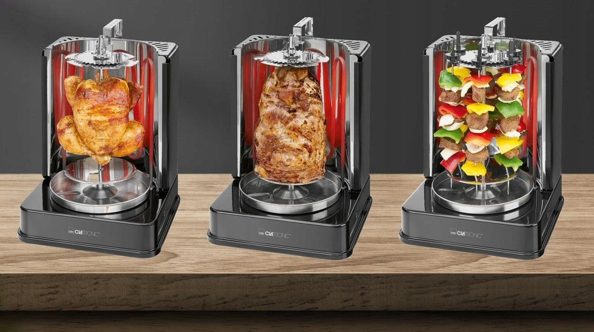 ROTARY GRILL FOR CHICKEN KEBAB VERTICAL TOASTER MULTIGRILL SKEWERS Packaging status original