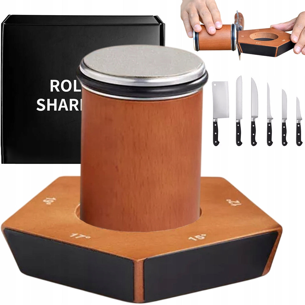 ROTARY KNIFE SHARPENER MAGNETIC GRIP TWO DISCS 400/1000 WHETSTONE