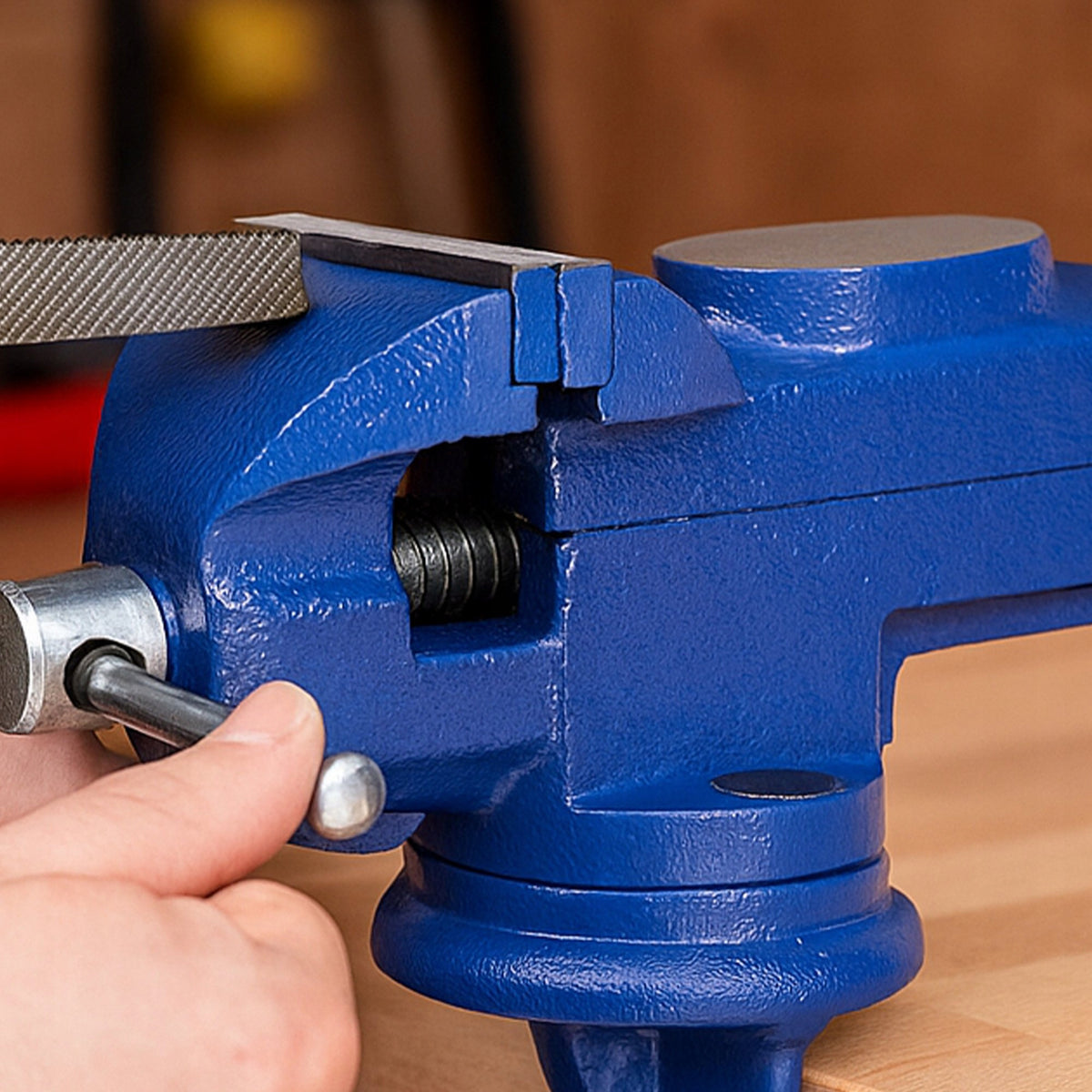 ROTARY LOCKSMITH VISE 360 WITH ANVIL CAST IRON TABLE STRONG SOLID Manufacturer code #3443