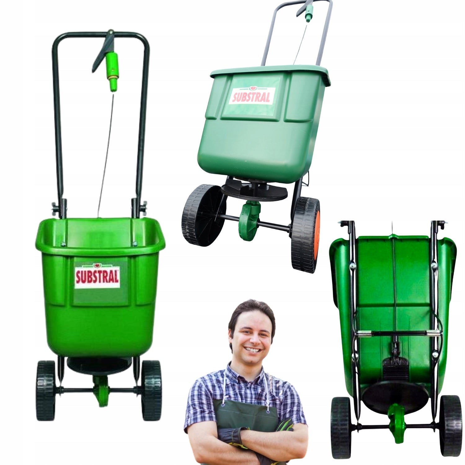 ROTARY SEED DRILL SCOTTS EASY GREEN 7KG MANUAL FOR LAWN FERTILIZER STRONG XXL