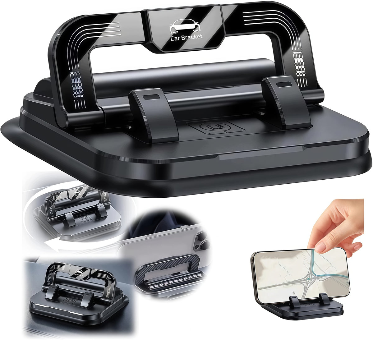 ROTATING CAR PHONE HOLDER COCKPIT BOARD 360