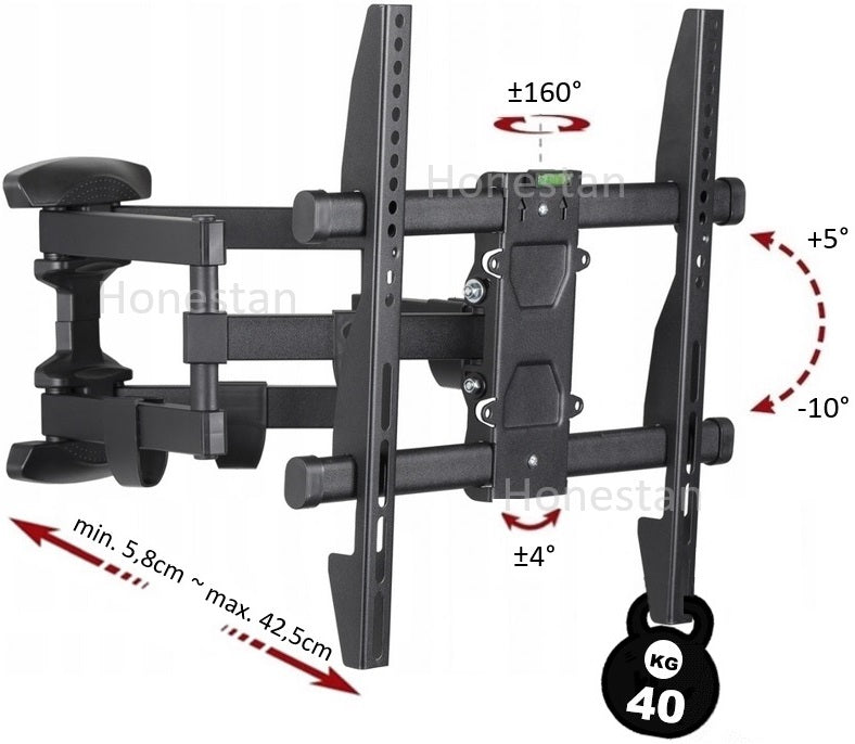 ROTATING HANGER ADJUSTABLE ANGLE FOR TV 43PUS8507/12 PHILIPS Model długi stabilny telewizora calowy mocny