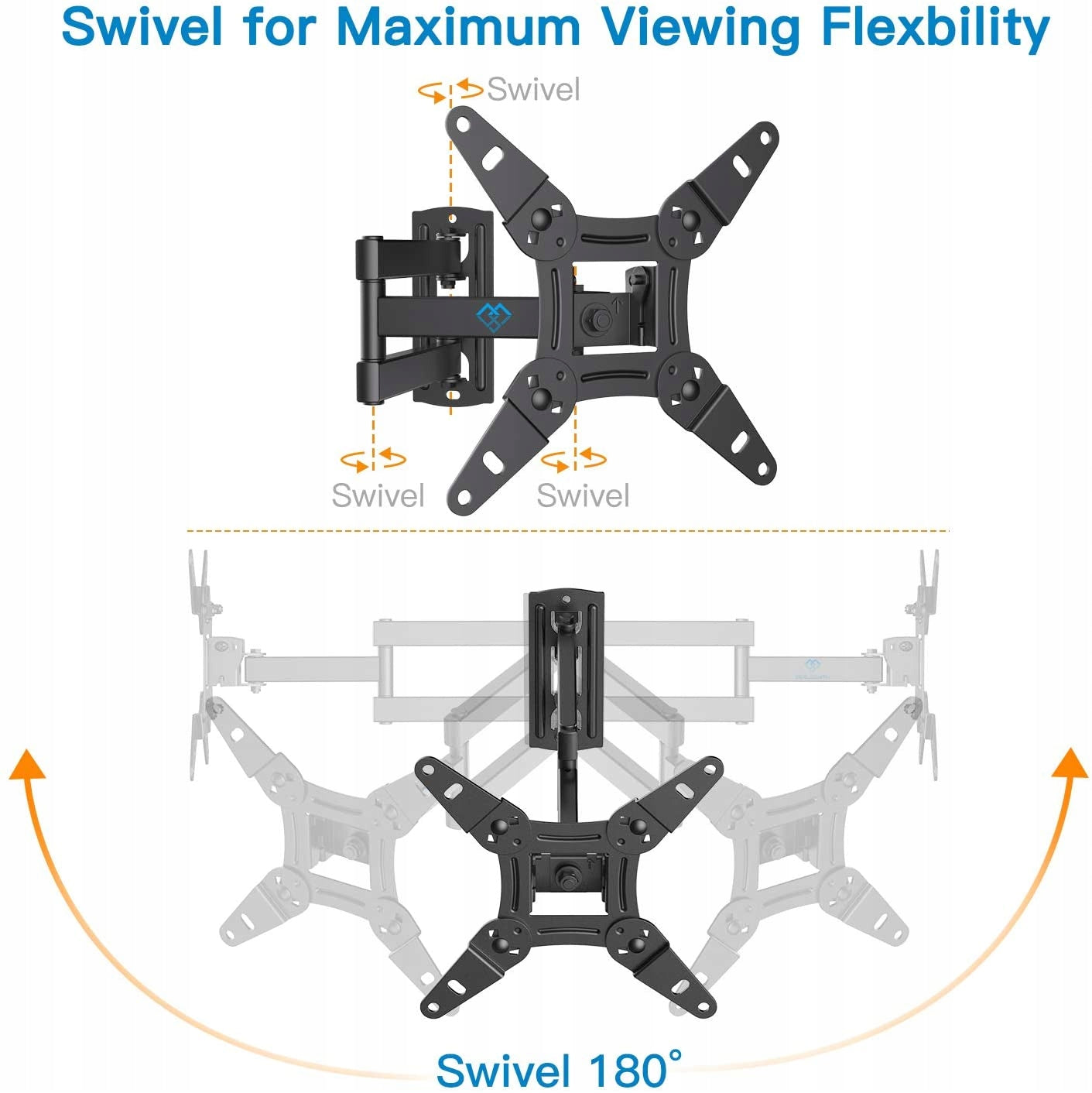 ROTATING TV MOUNT LCD HANGER TV MOVABLE 13-42 INCHES Manufacturer code PSPISF1-E
