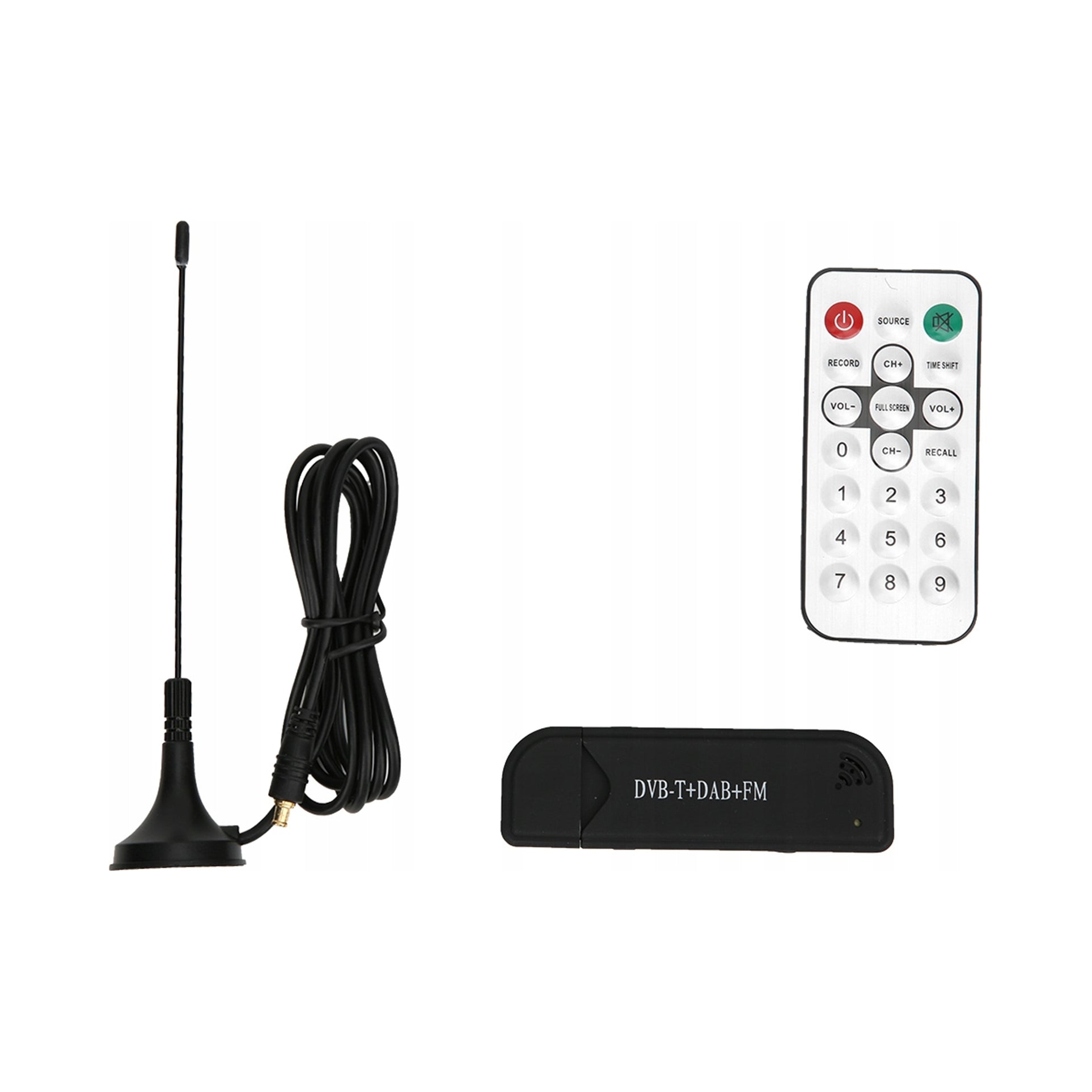 RTL2832U USB DVB T FM SDR RECEIVER + REMOTE CONTROL