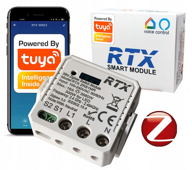 RTX Mini Relay Module Controller 16A TUYA ZigBee