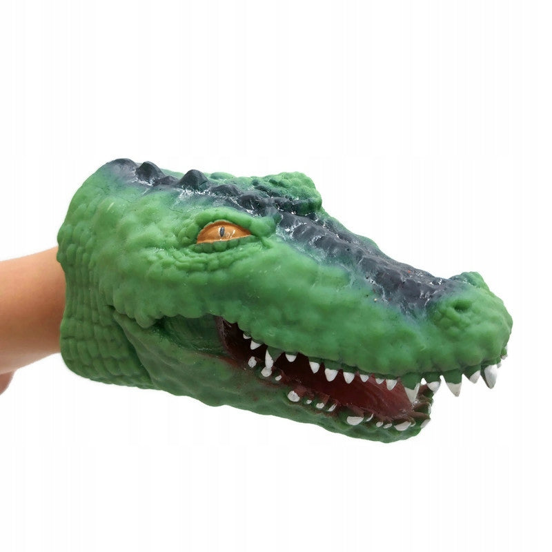 RUBBER HAND PUPPET PUPPETS ANIMALS TOY THEATER DINOSAUR CROCODILE Brand no brand