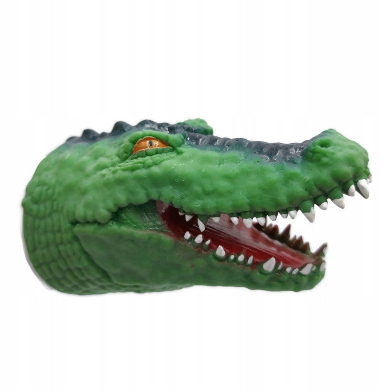 RUBBER HAND PUPPET PUPPETS ANIMALS TOY THEATER DINOSAUR CROCODILE