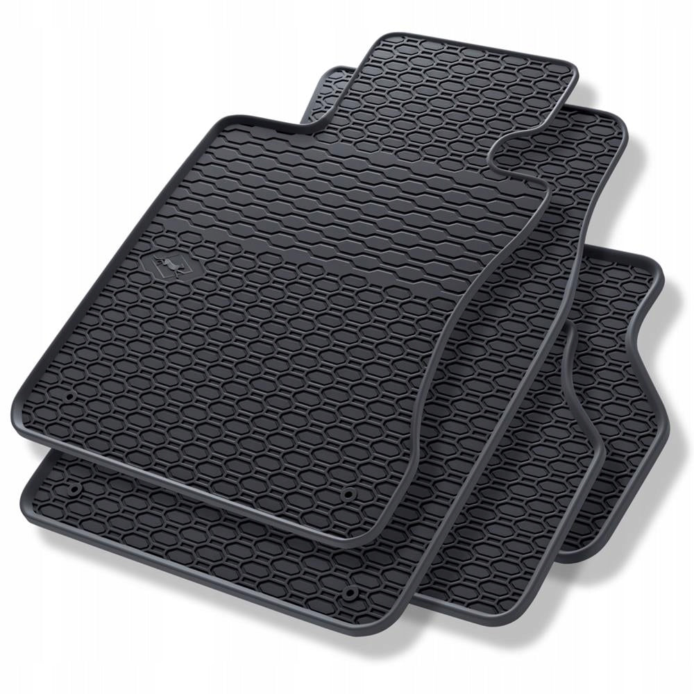 RUBBER MATS for BMW 5 Series E60, E61 LM, Touring - 2003-2010 4s black