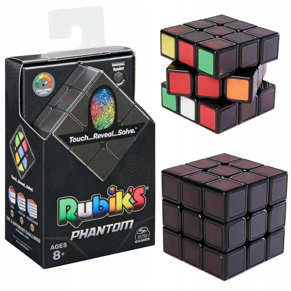 RUBIK CUBE 3X3 PHANTOM DISAPPEARING COLORS REACTS TO HEAT DIFFICULT LEVEL