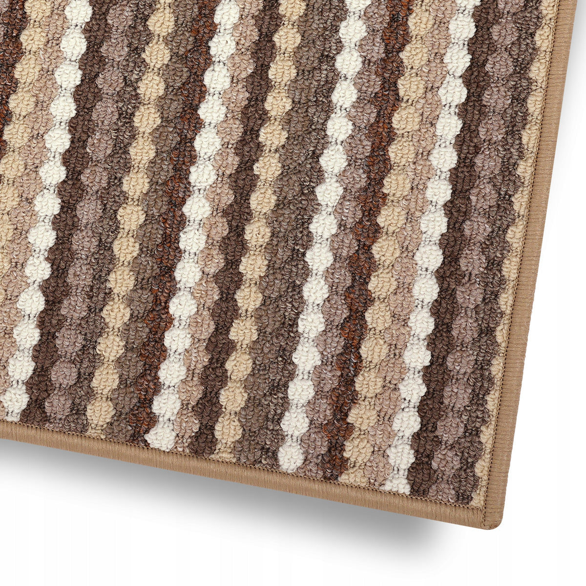 RUG THICK STRONG LOOP MULTI BEIGE 100x100