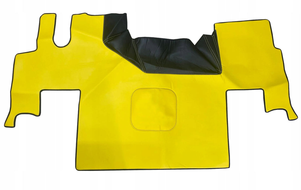 RUGS FLOOR MAT TIR RENAULT T RANGE T SET YELLOW SKAJ ECO LEATHER