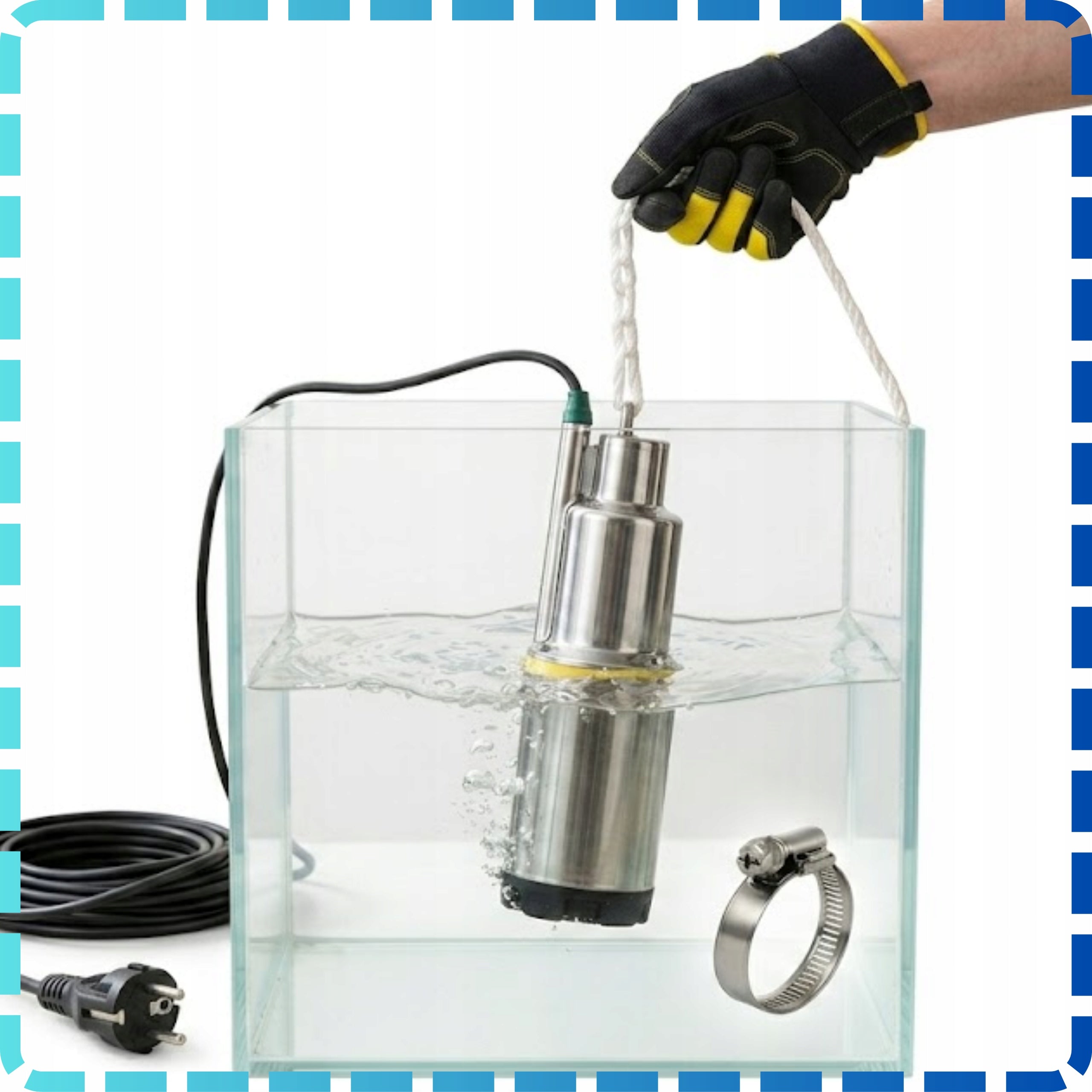 RUSSIAN PUMP FOR DIRTY AND CLEAN WATER STRONG 600W FOR WELL SUBMERSIBLE DIVER Hydrophore capacity 1 l