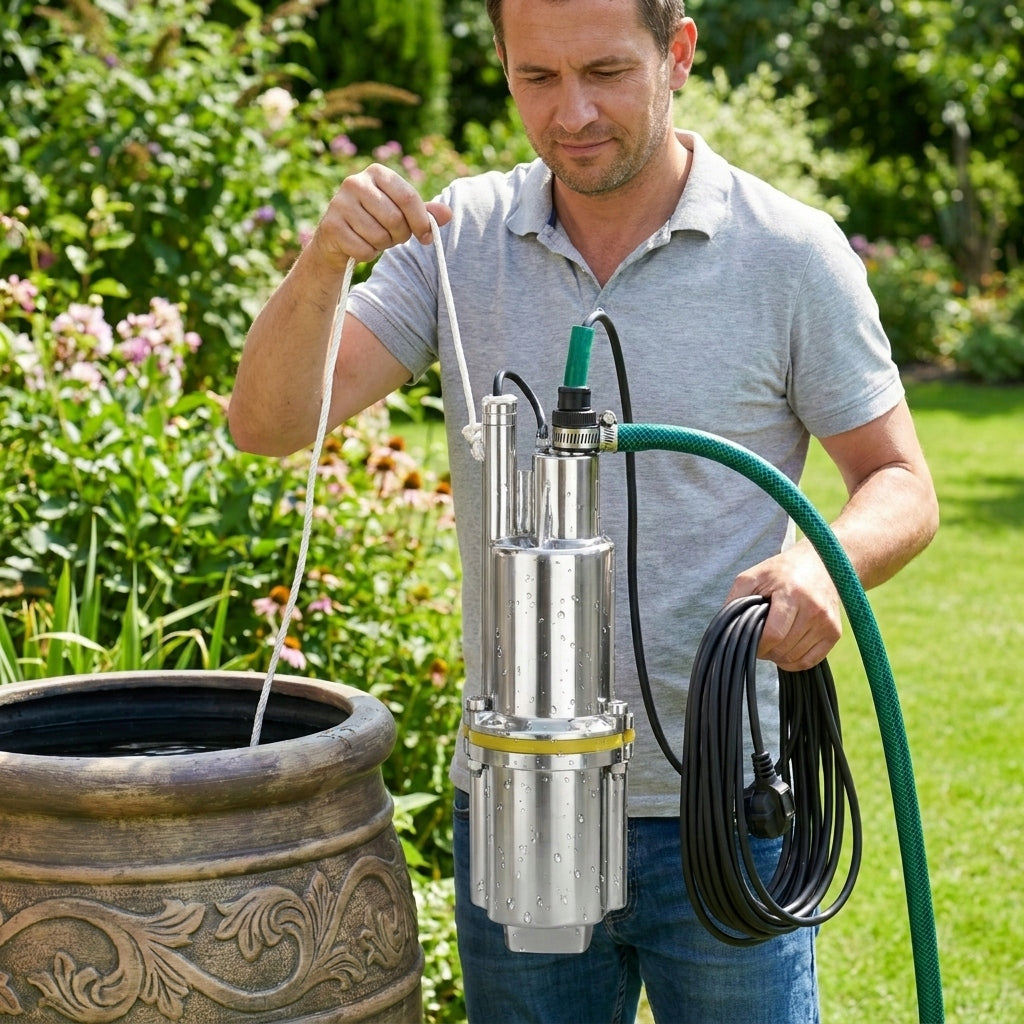 RUSSIAN PUMP FOR DIRTY AND CLEAN WATER STRONG 600W FOR WELL SUBMERSIBLE DIVER Maximum pump output 1000 l/h