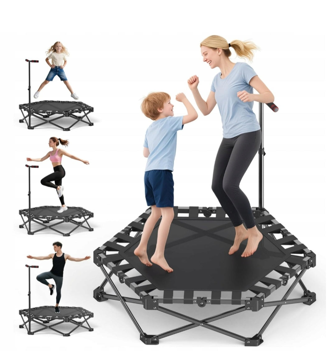 RYGEO Trampoline for children / adults folding trampoline 90 kg
