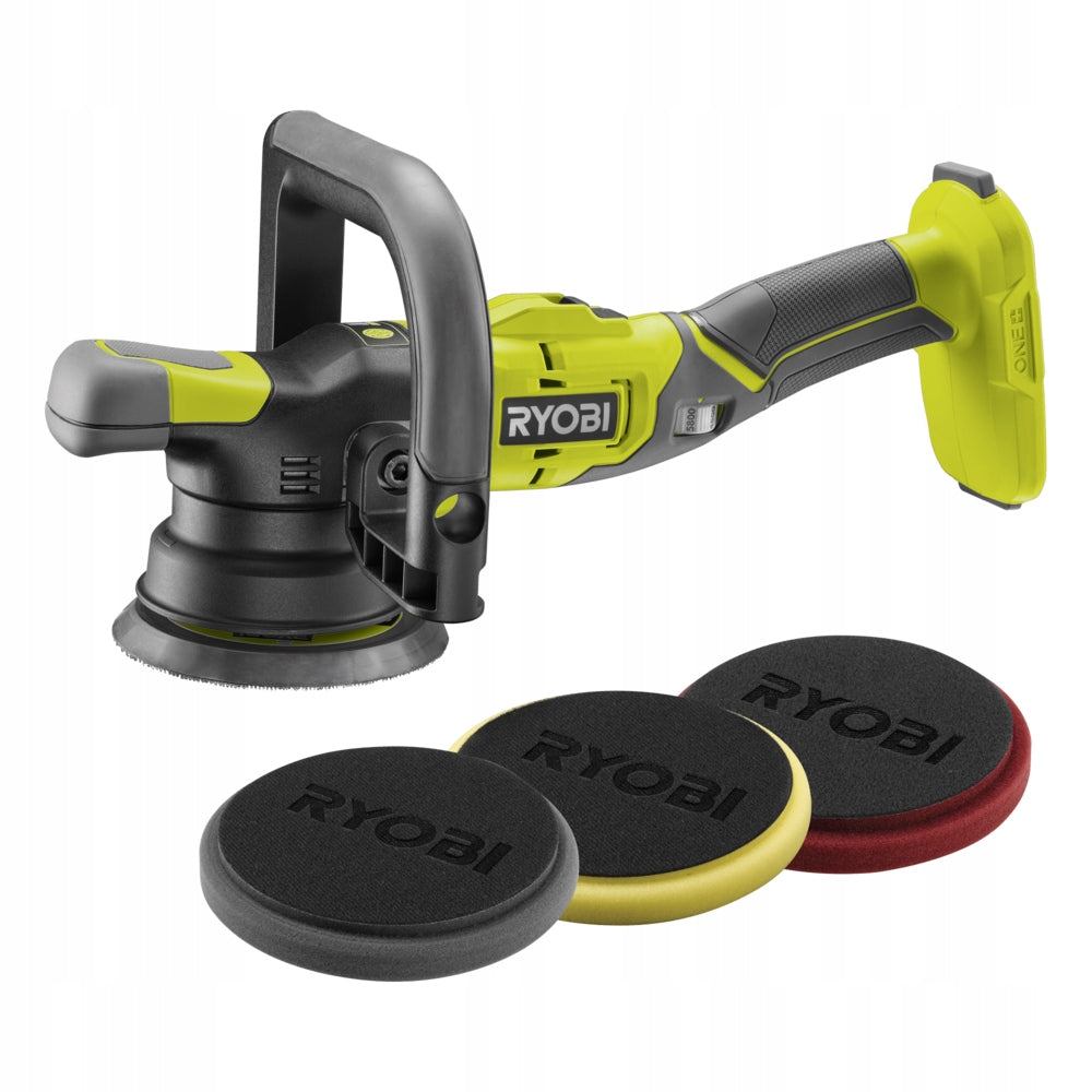 RYOBI CORDLESS POLISHER 18V ADJUSTMENT R18P-0 125MM OSCILLATION + 3 PADS Brand Ryobi