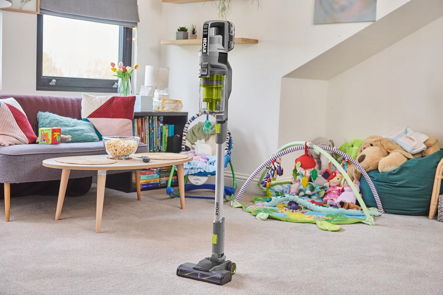 RYOBI RSVS18-1C20G UPRIGHT VACUUM CLEANER 30 AW 18V AKO 2.0 AH + CHARGER Packaging status original