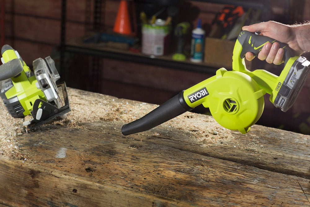RYOBI SMALL CORDLESS WORKSHOP BLOWER COMPACT R18TB-0 VACUUM CLEANER Brand Ryobi