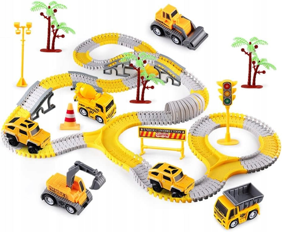 Race track 305 elements DIY construction cars 3 to 8 years
