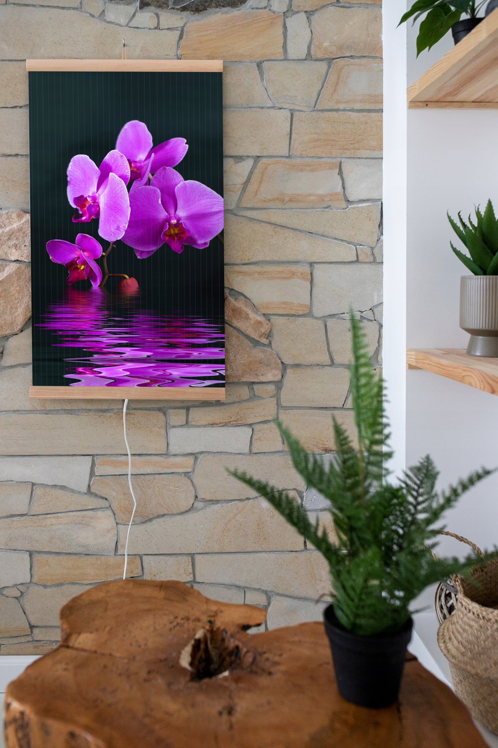 Radiator TRIO with TEMPERATURE CONTROLLER pattern: PURPLE MIRACLE Packaging status original