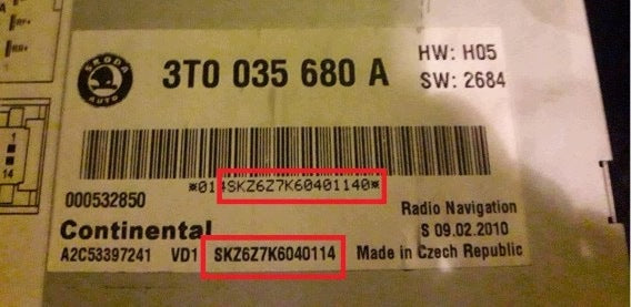Radio Amundsen RNS 315 Columbus Stream Symphony Swing Bolero (SKODA) Brand Skoda