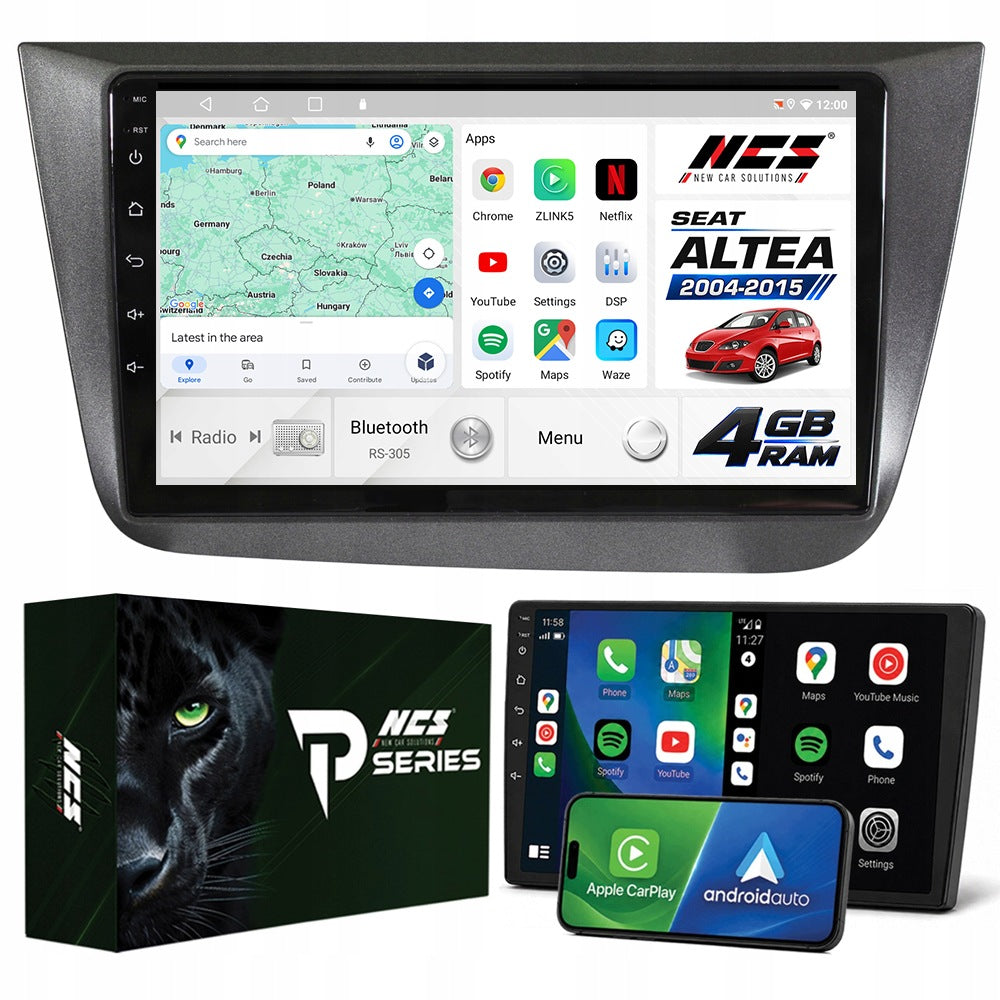 Radio Navigation Android RS-305 Seat Altea 2004-2015 4GB 9"