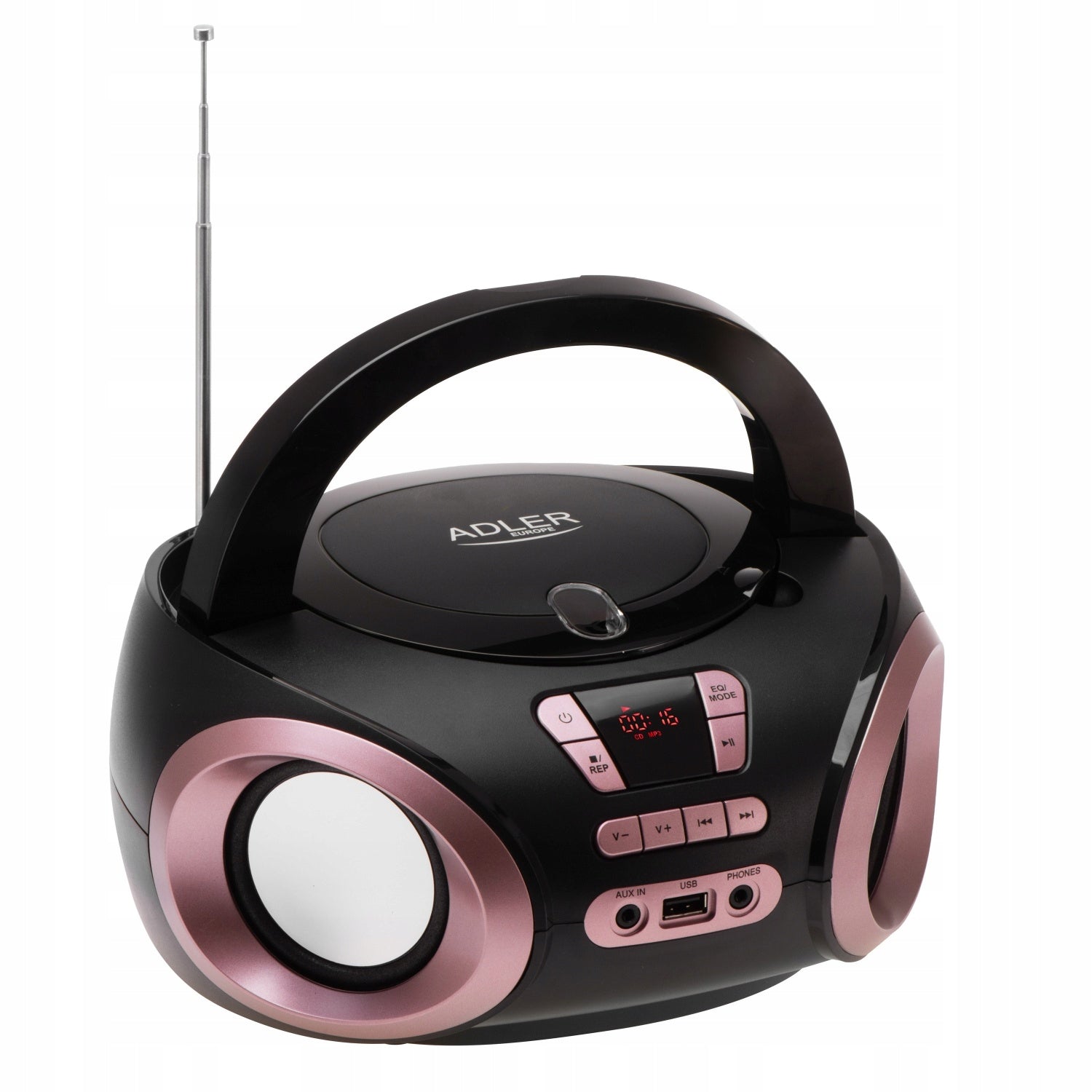 Radio Player Portable Boombox Radio CD MP3 USB AUX Sound Equalizer Packaging status original