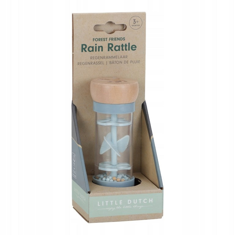 Rain shower rattle Forest Friends blue Little Dutch 3m+ Packaging status original