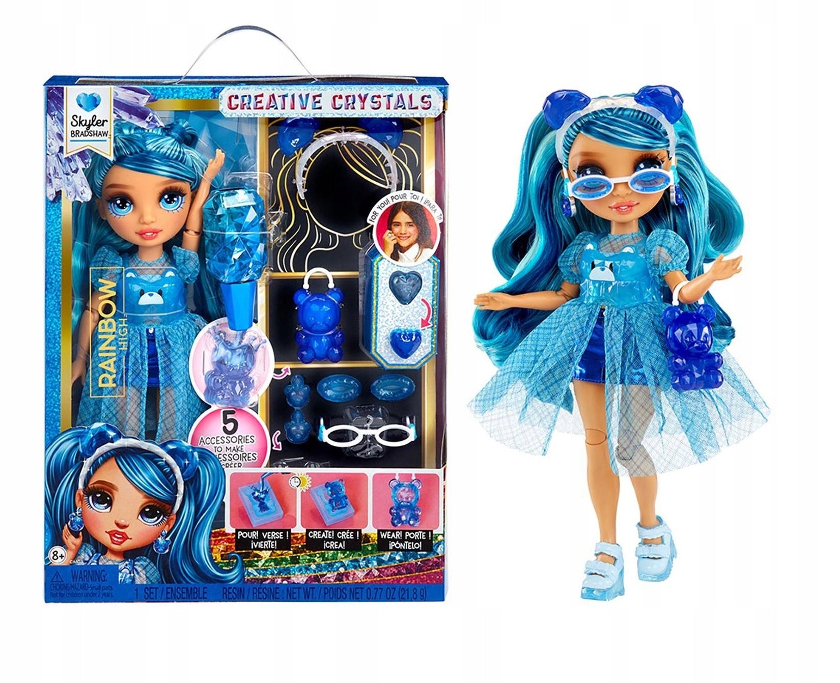 Rainbow High Creative Crystals Fashion Doll SKYLER Doll & Accessories 121374 Packaging status original