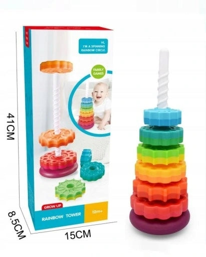 Rainbow Pyramid Spiral Bam Bam TOY FOR KIDS GIFT Brand BamBam