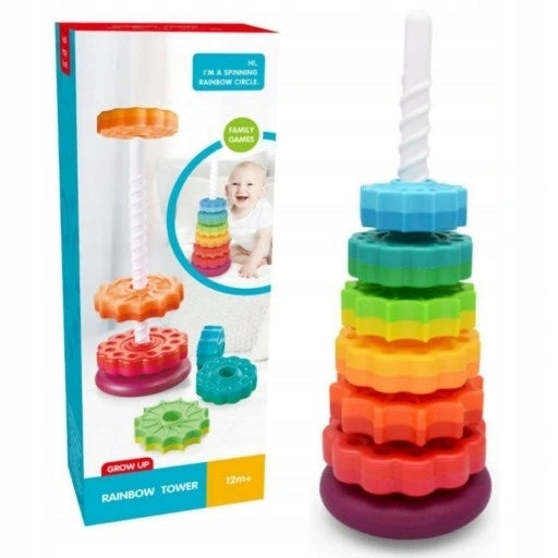 Rainbow Pyramid Spiral Bam Bam TOY FOR KIDS GIFT