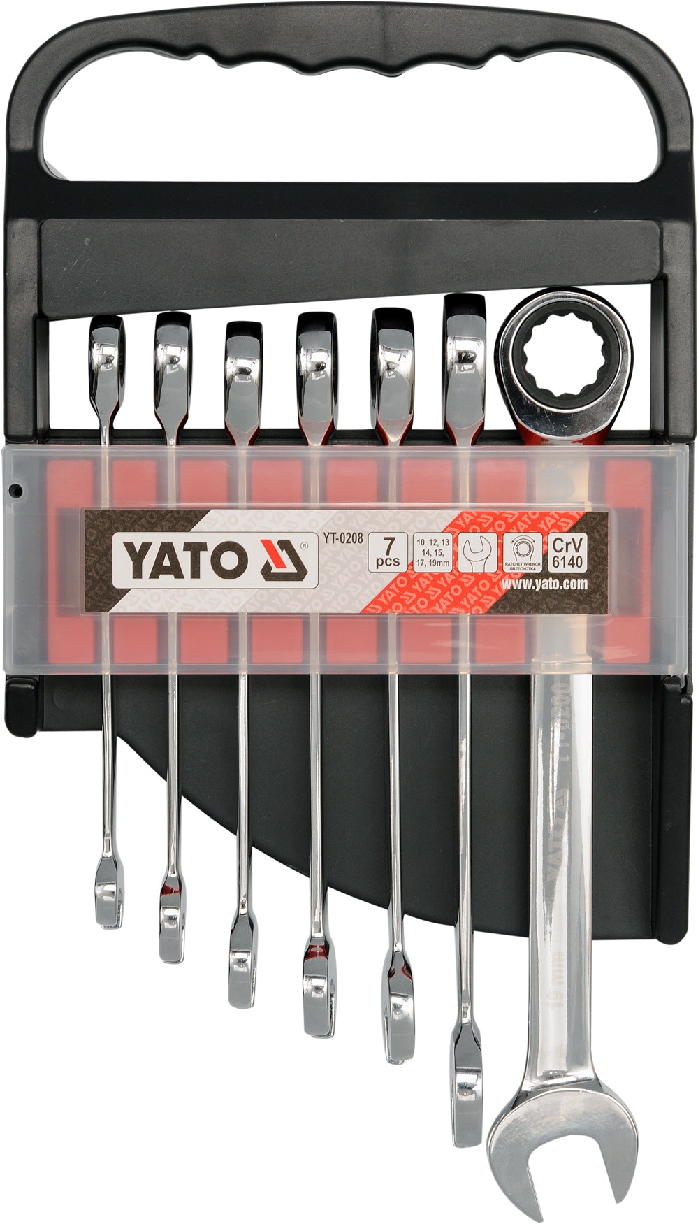 Ratcheting wrenches 7 pcs. 10-19 YT-0208 YATO