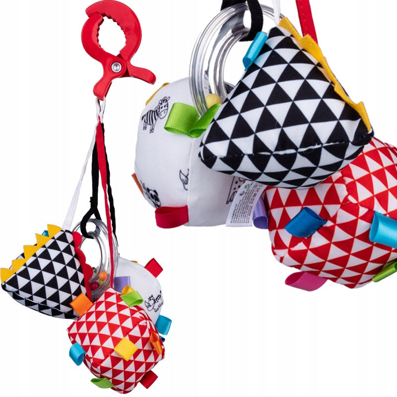 Rattle Balibazoo 80277 Sensory Cubes Pendant Colorful For Children Brand Balibazoo