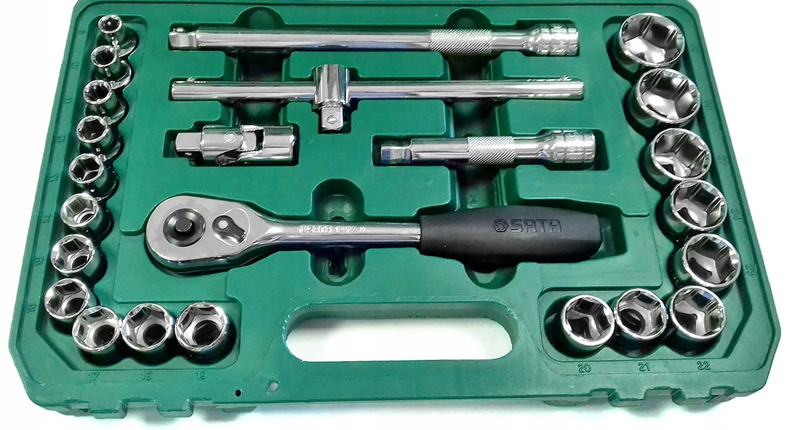Rattle Socket Wrenches 1/2 Set 24 Piece SATA Brand SATA