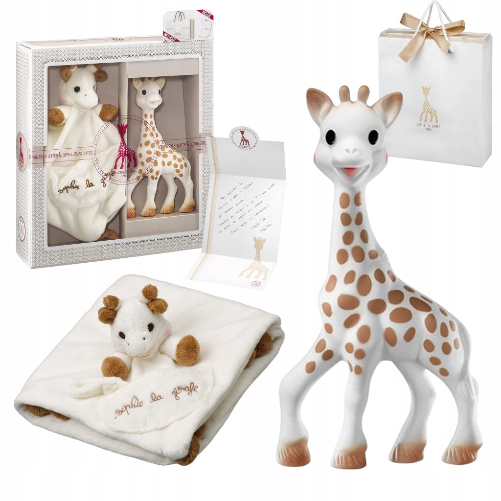 Rattle Sophie La Girafe beige with cuddly toy 18 cm
