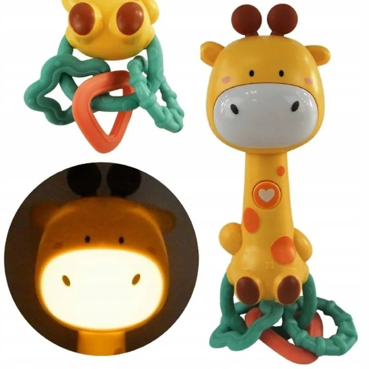 Rattle glowing Luxma BT0242Ż giraffe yellow
