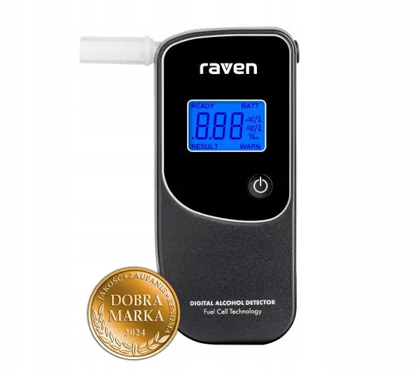 Raven EAL001X Electrochemical breathalyzer 3 mouthpieces and case included Brand Raven