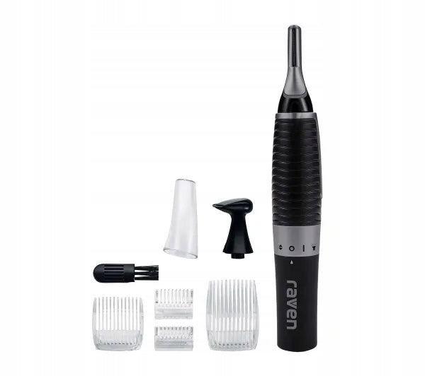 Raven trimmer for beard and eyebrow nose Raven ETN002 4 comb caps