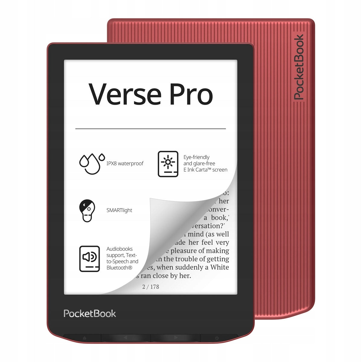 Reader PocketBook Verse Pro 16 GB 6 inches red