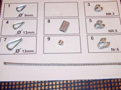 Ready steel cable 6mm.do stepra, PVC cover 36 EAN (GTIN) 5906466260048