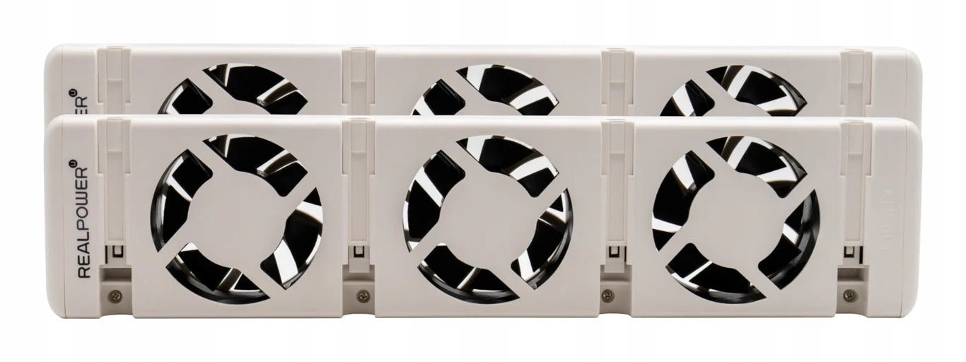 RealPower HL-2 Indoor White Electric Heater Fan with...