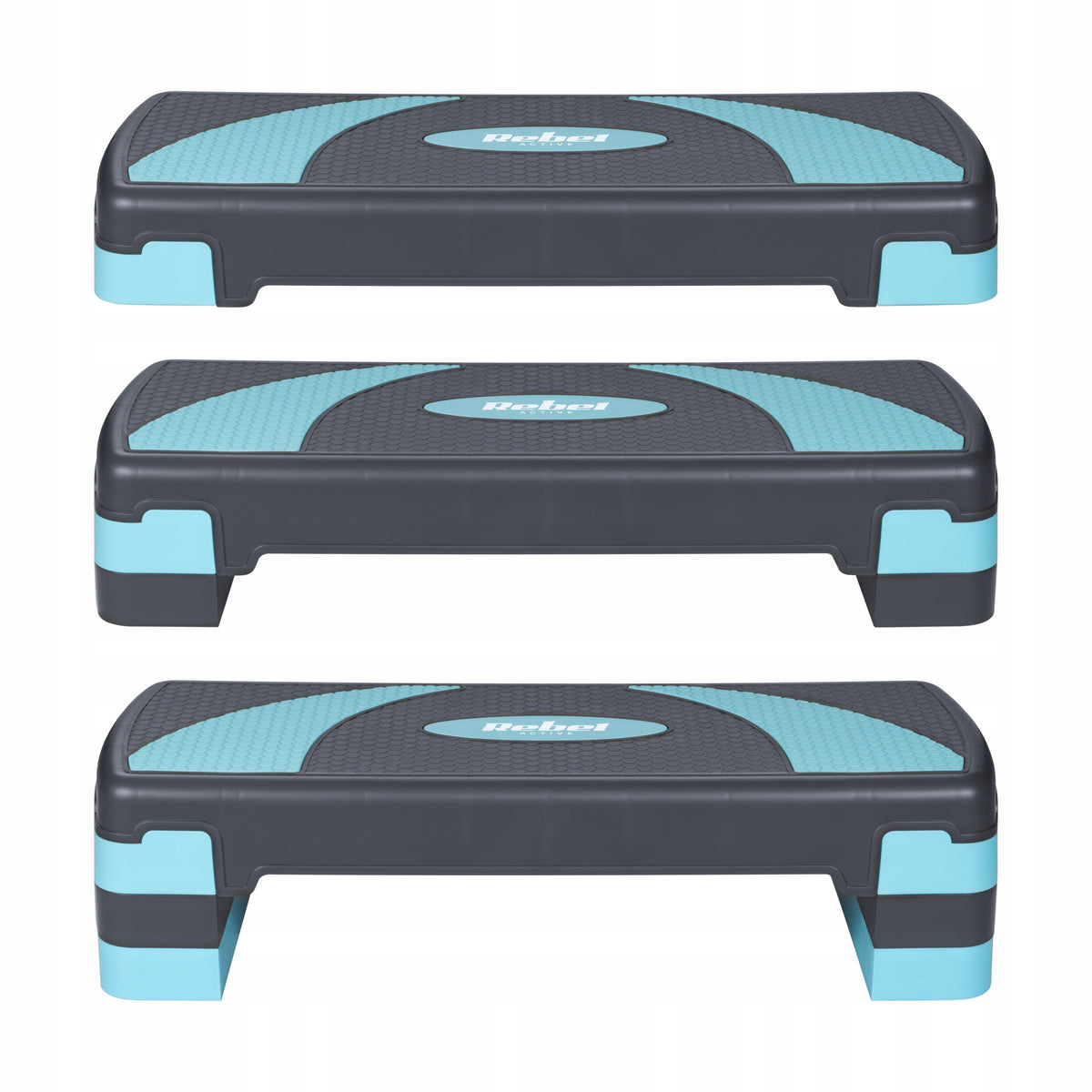 Rebel RBA-3225-BL Step for aerobics and fitness training, 3 steps Brand Rebel